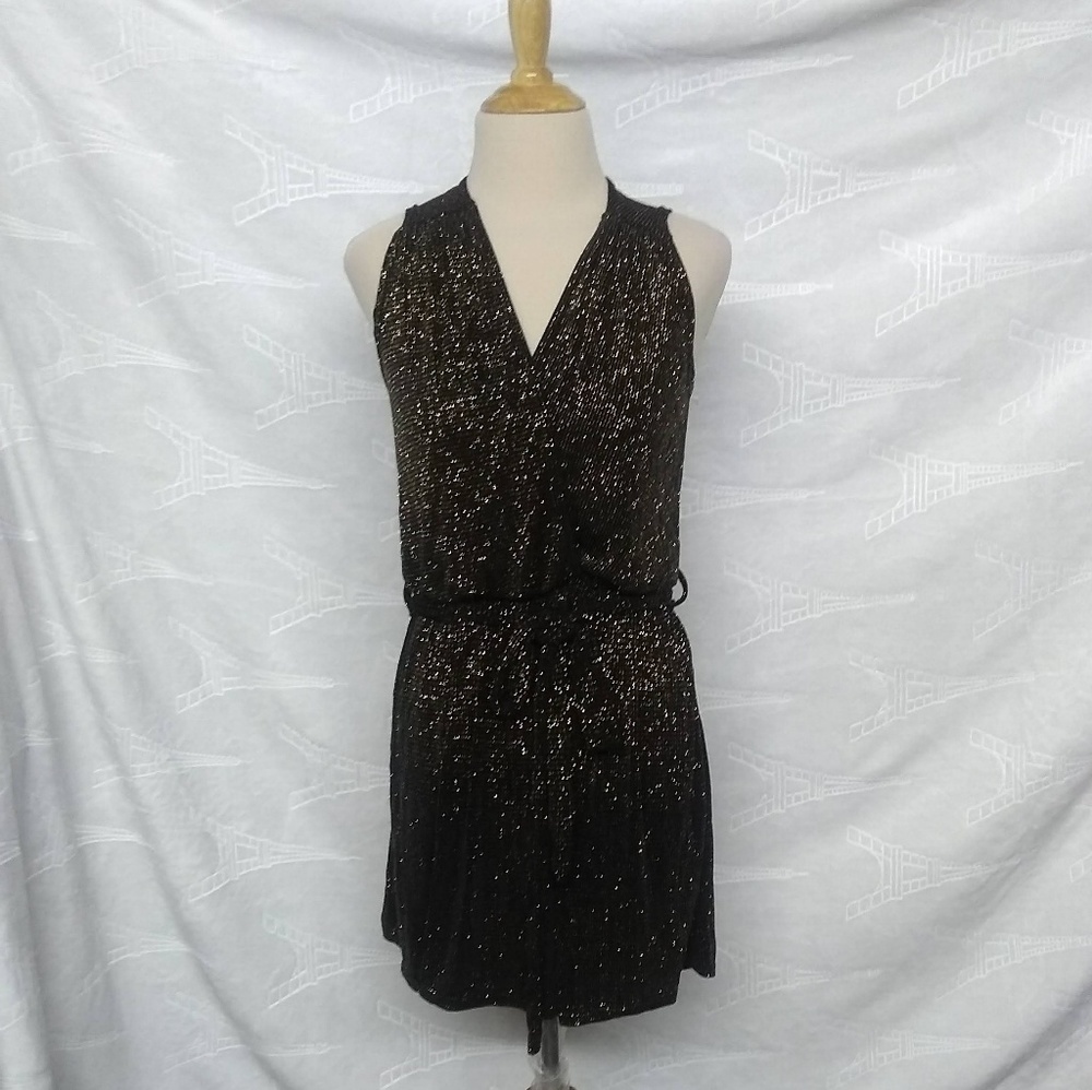 Asos Black Gold Mini Dress